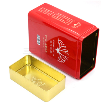 英德紅茶鐵盒，方形茶葉鐵盒包裝